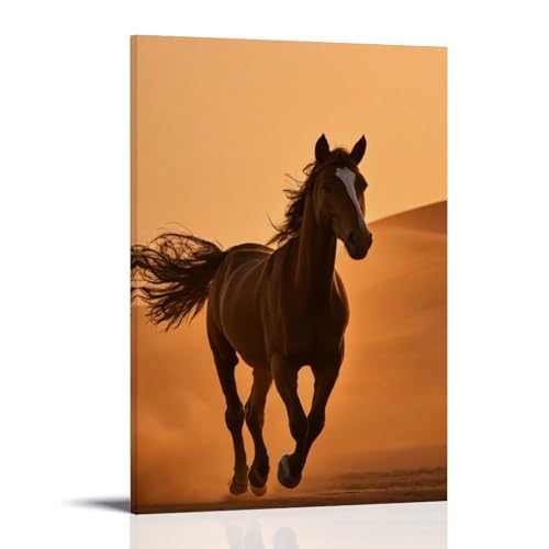 WJHJZQYY Wanddekoration, Motiv: Sands of Elegance, majestätisches Pferd, dekoratives Wandbild, modernes Kunstposter, 40 x 60 cm von WJHJZQYY