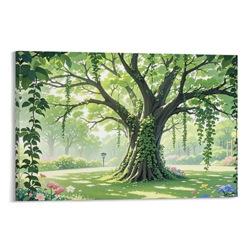 WJHJZQYY Wanddekorationsposter mit bezauberndem Baum, dekoratives Wandbild, modernes Kunstposter, 20 x 30 cm von WJHJZQYY