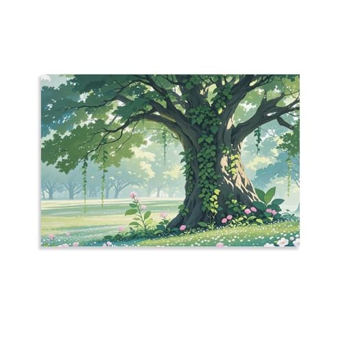WJHJZQYY Wanddekorationsposter mit majestätischem Baum, dekoratives Wandbild, modernes Kunstposter, 30 x 45 cm, 2 Stück WJHJZQYY Wanddekorationsposter mit majestätischem Baum, dekoratives Wandbild, modernes Kunstposter, 30 x 45 cm, 2 Stück von WJHJZQYY