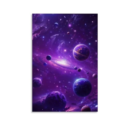 WJHJZQYY Wandkunst, Galaktische Traumlandschaft, dekoratives Wandbild, modernes Poster, 30 x 45 cm von WJHJZQYY