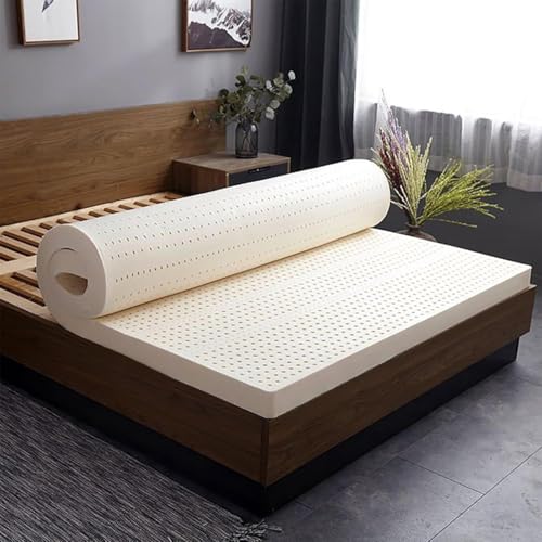 WJIANY 100% Naturlatexmatratze, 1/2/3/4inch Latexschaum Bettauflage, 7 Zonen Naturlatex Matratzenauflage, Rücken und Gelenkunterstützung, Verformungsfrei,4 inch,90cmx200cm WJIANY 100% Naturlatexmatratze, 1/2/3/4inch Latexschaum Bettauflage, 7 Zonen Naturlatex Matratzenauflage, Rücken und Gelenkunterstützung, Verformungsfrei,4 inch,90cmx200cm von WJIANY
