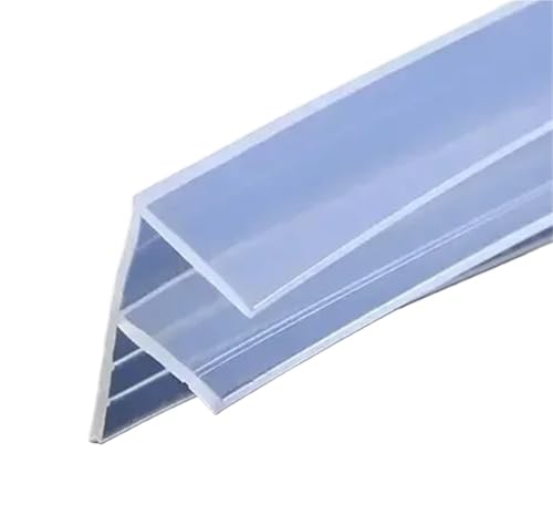 Duschtür Dichtung H/F/U-förmige Dichtungsstreifen For Glastüren, Silikon, For Bad Und Dusche, Wetterstreifen, Zugluftstopper, Dichtungsband For Büro, Balkontür, Fenster(F,6.0M_8MM) von WJIAYAO