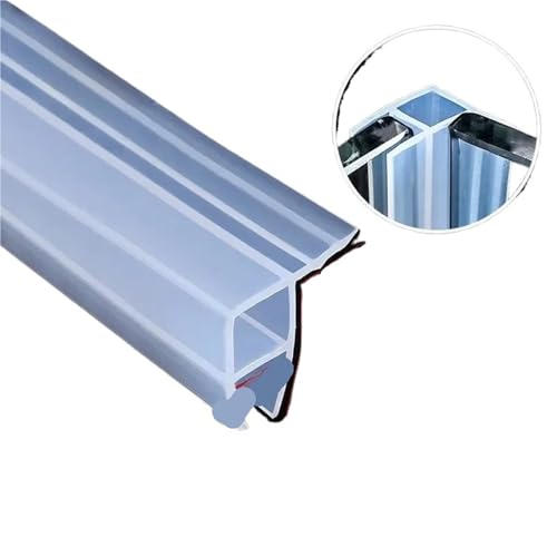 Duschtür Dichtung Silikon-Glastür-Dichtungsstreifen, 6–12 Mm, For Bad, Dusche, Wasserrückhaltestreifen, Zugluftstopper, Fenster, Balkon, Türspaltversiegelung(Corner-Type,10M_8MM) von WJIAYAO