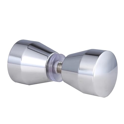 WJIAYAO Duschtürgriff Duschtürgriffe Duschknopf Edelstahl Rücken an Rücken Glastürknopf Abzieher Drücken Badezimmer Duschgriff(Color 1) von WJIAYAO