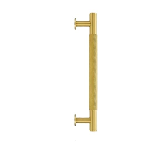 WJIAYAO Duschtürgriff Messing Gerändelt Tür Griffe Doppel Holz Dusche Zimmer Einseitig Seite Matt Gold Schwarz Zieht(P1-SB-3XL) von WJIAYAO