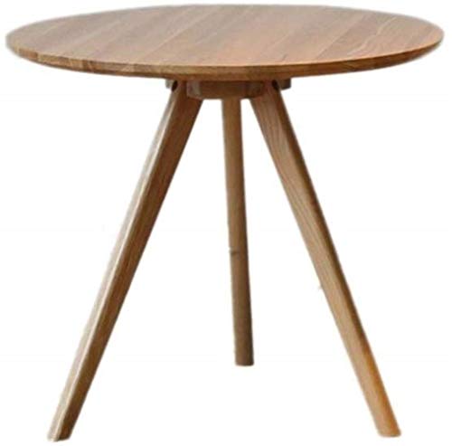 WDX - Sofa-kleiner runder Tisch, kleiner einfacher Couchtisch Balkon Dreieck Beintisch Wohnzimmer Hotel runder Tisch drei Spezifikationen Verhandlungstisch kreativ (Farbe: Braun, Größe: 32 cm) von WJJ