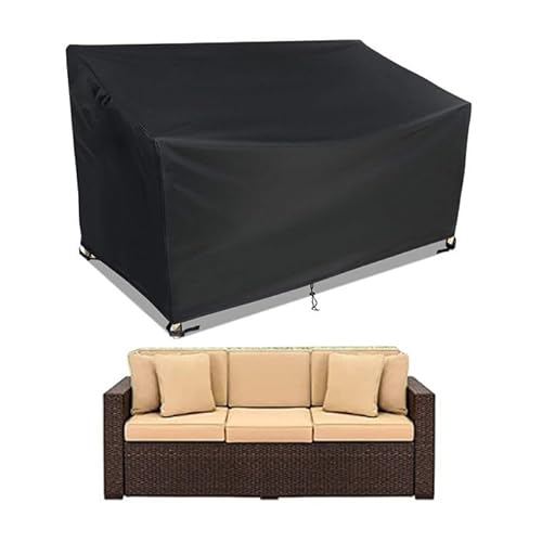 WJJKJH Wasserdichter Sofabezug for Den Außenbereich, Terrassenmöbelbezug for Sofa, Strapazierfähiges Polyester Mit Doppelnähten(162x66x89cm) von WJJKJH