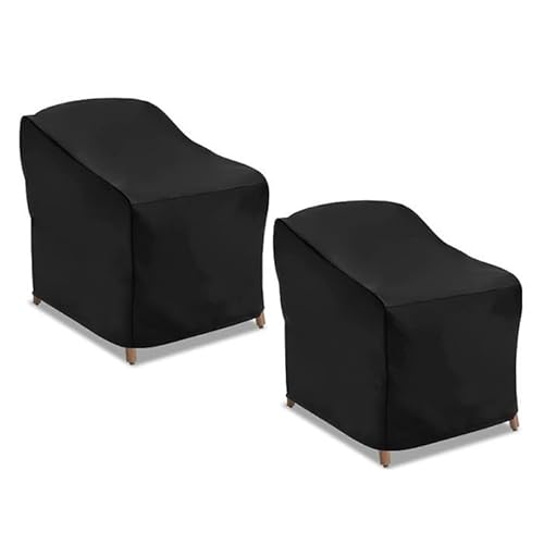 WJJKJH wasserdichte Terrassenstuhlbezüge, 420D Oxford Lounge Deep Seat Gartenmöbelbezüge(2PCS,96.5x89x79cm) von WJJKJH