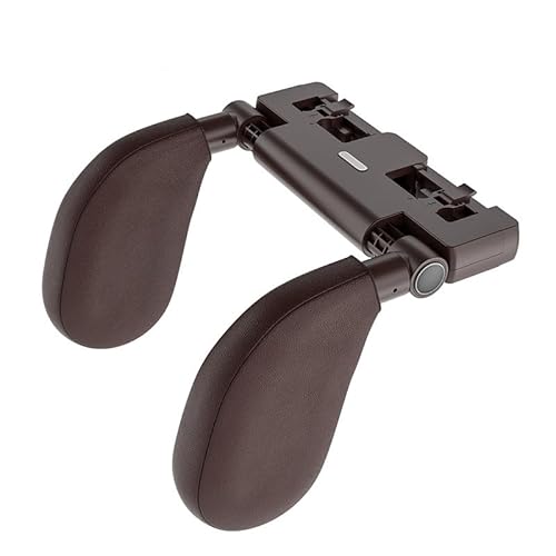 WJJQSB Kopfstütze Auto Nackenstütze für BMW 2er Active Tourer U06 2022-2025,Rotation Verstellbarem Auto Kopfstütze Nackenstütze Auto kopfstützen Kissen Memory Foam Kopfstütze Autositze,Brown Hook von WJJQSB