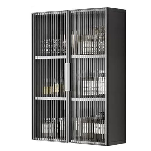 WJKBZQ Badezimmer-Wandschrank, Medikamentenhalter über Der Toilette, Aufbewahrungsschrank mit Glastüren für Wohnzimmer, Küche(B) von WJKBZQ