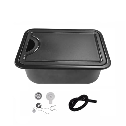 RV Küche Schwarz Waschbecken Versteckte Waschbecken Mit Schneidebrett Schneiden Abdeckung Caravan Quadrat Trompete Waschbecken RV Küche Schwarz Waschbecken Versteckte Waschbecken Mit Schneidebrett Schneiden Abdeckung Caravan Quadrat Trompete Waschbecken von WJLYDM