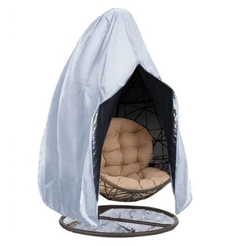 WJLYDM Eierstuhl-Abdeckung, Garten-Outdoor-Schaukel-Schutzhülle, Hängesessel, Rattanstuhl, Hängekorb-Abdeckung(White,115x190cm) von WJLYDM