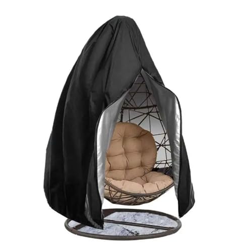 WJLYDM Schutzhülle for Hängesessel mit Eier-Motiv, for Gartenmöbel, Gartenschaukel, wasserdicht, for Balkonmöbel(Black,230X200cm) von WJLYDM