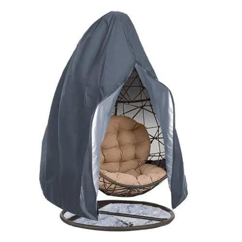 WJLYDM Schutzhülle for Hängesessel mit Eier-Motiv, for Gartenmöbel, Gartenschaukel, wasserdicht, for Balkonmöbel(Gray,190x115cm) von WJLYDM