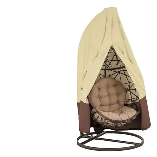 WJLYDM Schutzhülle for Hängesessel mit Eier-Motiv, wasserdicht, Schutzhülle for Möbel, wasserdicht, for den Außenbereich, Garten, Outdoor(Light Yellow,115x190cm) von WJLYDM