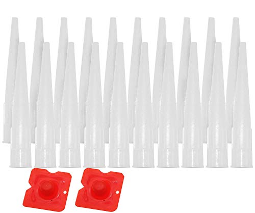 WJMY Kartuschenspitzen Silikonspitzen Silikontüllen Ersatzspitzen Kartuschendüsen Kartuschentüllen Silikonkartuschen Silikondüsen (20 Stück) von WJMY