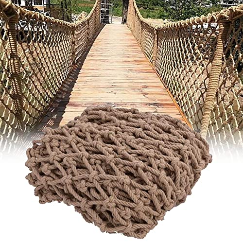 Kinder-Haustier-Sicherheits-Schutznetz-Seil, 8 mm dickes Treppen-Balkon-Geländer-Gartenzaun-schützendes Anti-Fall-Netz-Seil, Decken-Foto-Wand-Dekorations-Netz zum Aufhängen von Kleidungsnetz 2×4m von WJQSD