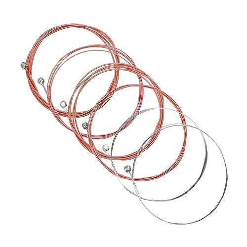 WJRQD Guitar Strings, Gitarrensaiten, Premium Durable Steel Strings für Westerngitarre, Klassik-, Konzert- und Akustikgitarren - 6 Saiten Set für perfekten Klang und Spielkomfort. von WJRQD