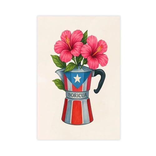 Boricua Greca Pot Aquarell Leinwand Poster Wandkunstdruck Bild Gemälde 20 x 30 cm Boricua Greca Pot Aquarell Leinwand Poster Wandkunstdruck Bild Gemälde 20 x 30 cm von WJWART