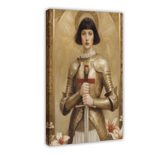 Jeanne d'Arc Druck, Frau in Rüstung, Giclée-Poster, Wandkunstdruck, Bild, Gemälde, 20 x 30 cm Jeanne d'Arc Druck, Frau in Rüstung, Giclée-Poster, Wandkunstdruck, Bild, Gemälde, 20 x 30 cm von WJWART