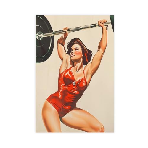 Retro-Gym-Poster, bedruckbar, Leinwandposter, Wandkunstdruck, Bild, Gemälde, 50 x 75 cm Retro-Gym-Poster, bedruckbar, Leinwandposter, Wandkunstdruck, Bild, Gemälde, 50 x 75 cm von WJWART
