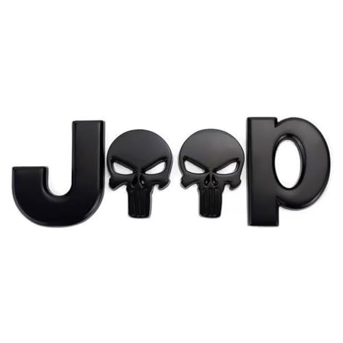 WJWZZGYL Auto Emblem Aufkleber für JEE-p Wrangler Grand Cherokee Compass Patriot Car Sticker,Buchstaben Abzeichen für Heckkoffer Heckklappen Logo Auto Dekoration,Black WJWZZGYL Auto Emblem Aufkleber für JEE-p Wrangler Grand Cherokee Compass Patriot Car Sticker,Buchstaben Abzeichen für Heckkoffer Heckklappen Logo Auto Dekoration,Black von WJWZZGYL