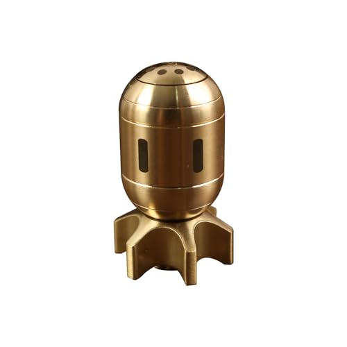 WJXFHTD 1PCS Rakete Figuren Abnehmbare Rotierende Rakete Statue Messing Figur Lustige Torpedo Dekoriert Statue Büro Home Bücherregal Vitrine Dekoration Messing Figuren Wohnkultur von WJXFHTD