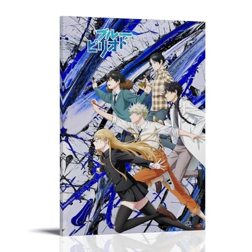 WJYCHEND Blaue Periode, klassische Anime-Serie, Leinwand-Poster, Wandkunst, dekoratives Gemälde, Schlafzimmer, 50 x 75 cm, Rahmenstil WJYCHEND Blaue Periode, klassische Anime-Serie, Leinwand-Poster, Wandkunst, dekoratives Gemälde, Schlafzimmer, 50 x 75 cm, Rahmenstil von WJYCHEND
