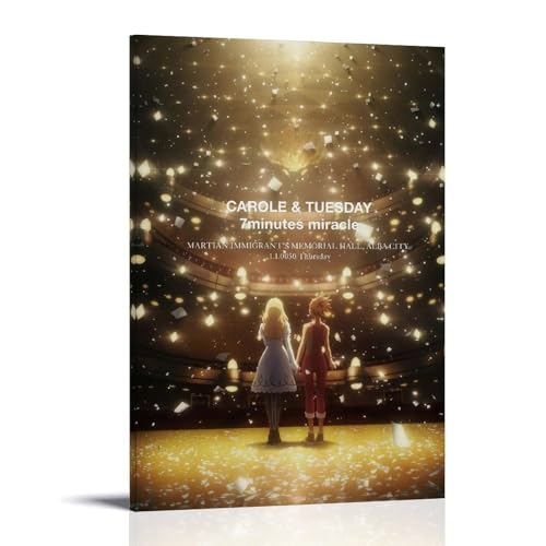 WJYCHEND Carole & Tuesday Klassische Anime-Serie, Leinwand-Poster, Wandkunst, dekoratives Gemälde, Schlafzimmer, 50 x 75 cm, Rahmenstil WJYCHEND Carole & Tuesday Klassische Anime-Serie, Leinwand-Poster, Wandkunst, dekoratives Gemälde, Schlafzimmer, 50 x 75 cm, Rahmenstil von WJYCHEND