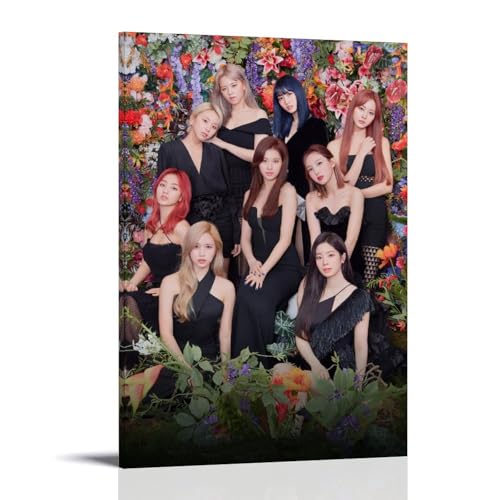 WJYCHEND Twice Sänger-Albumcover, Musik-Serie, Leinwand-Poster, Wandkunst, dekoratives Gemälde, Schlafzimmer, Gemälde, Poster, 30 x 45 cm, Rahmenstil WJYCHEND Twice Sänger-Albumcover, Musik-Serie, Leinwand-Poster, Wandkunst, dekoratives Gemälde, Schlafzimmer, Gemälde, Poster, 30 x 45 cm, Rahmenstil von WJYCHEND