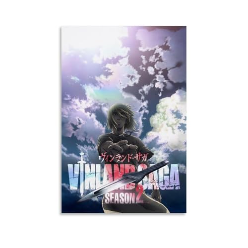 WJYCHEND Vinland Saga klassische Anime-Serie, Leinwand-Poster, Wandkunst, dekoratives Gemälde, Schlafzimmer, 40 x 60 cm, ungerahmter Stil WJYCHEND Vinland Saga klassische Anime-Serie, Leinwand-Poster, Wandkunst, dekoratives Gemälde, Schlafzimmer, 40 x 60 cm, ungerahmter Stil von WJYCHEND