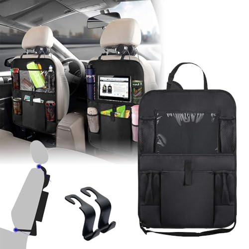 WJYFCL Auto Rückenlehne Schutz, Für Mazda 6 Cx5 3 Cx3 Cx7 Cx30 wasserdicht Sitzschutz, Tablet-Fach,Rücksitz-Organisationstasche mit 2 Haken,A-1PC von WJYFCL
