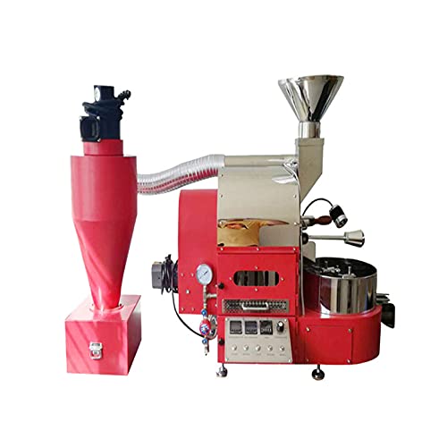 Kaffeemaschine mit Timer, Verwendung von Kaffeebohnen-Röstgerät, große Kaffeemaschine, antihaftbeschichtet, für kommerziellen Gebrauch, rot von WJYLM