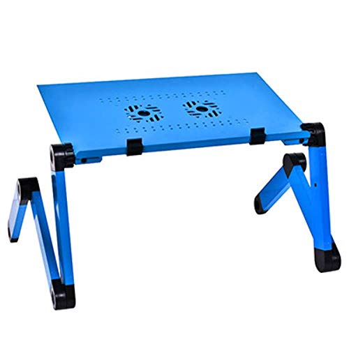 WJYLM Aluminiumlegierung justierbare Laptop-Tisch beweglicher faltender Computer-Schreibtisch Notebook Desktop-Ständer Computer-Tabelle für Sofa-Bett, Schreibtisch Riser Folding,HH3468SDDB von WJYLM
