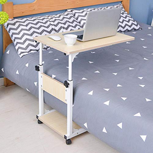 WJYLM Schreibtisch Laptop Steht Holz, justierbarer Laptop-Tisch Mobile Computer Schreibtisch Wohnzimmer verstellbares Bett End Table Couchtisch Mode Möbel,103-1 beige von WJYLM