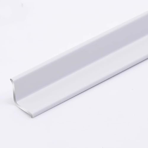 90 Cm Selbstklebender Aluminium-Winkelstreifen, 3 Stück Innen- Und Außeneckleisten Sockelleistenverkleidung Starre Winkelabdeckung Leisten Für Jeden Raum(Enamel White,30x30mm) von WJYWX
