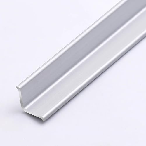 90 Cm Selbstklebender Aluminium-Winkelstreifen, 3er-Pack Wand- Und Deckenübergangsprofil Für Glatte Kanten, Ideal Für Wohnraumgestaltung Und Renovierungen(Matte silver,10x10mm) von WJYWX