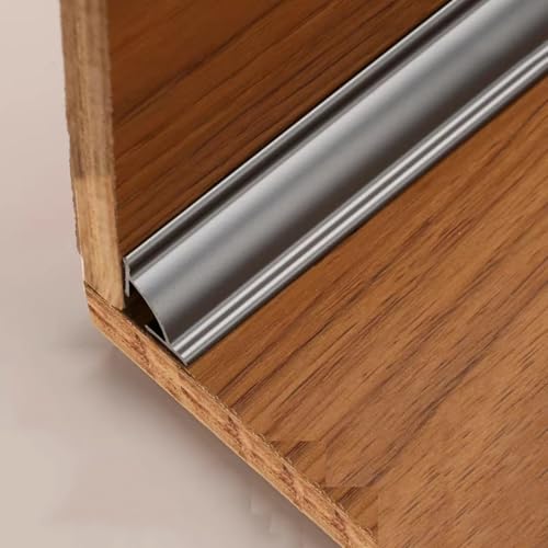 Aluminiumlegierung-Eckleiste, 0,9 M, 3-teilige Dekorative Fugenleisten Für Nahtloses Finish, Innenendleiste Für Wände, Wohnzimmer, Badezimmer Und Wohnraumgestaltung(Iron gray,3cmx0.9m) von WJYWX