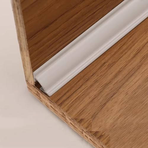 Aluminiumlegierung-Eckleiste, 0,9 M, 3-teilige Dekorative Fugenleisten Für Nahtloses Finish, Innenendleiste Für Wände, Wohnzimmer, Badezimmer Und Wohnraumgestaltung(Porcelain white,4cmx0.9m) von WJYWX
