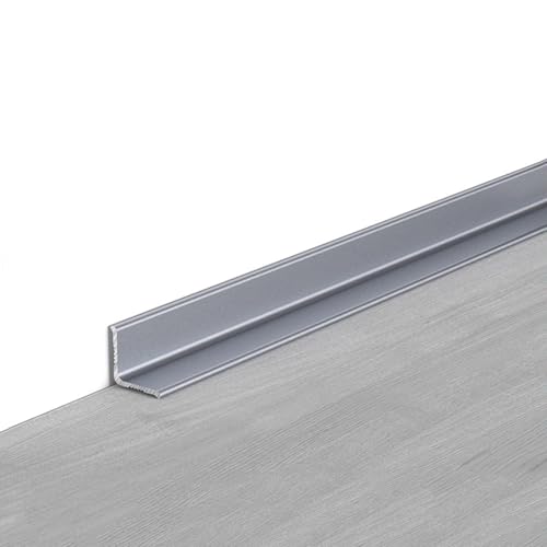 Aluminiumlegierung Wandabschlussleiste, 3 Stück À 90 Cm Kantenleiste Innen- Und Außeneckleiste Ideal Für Wohnraumgestaltung Und Renovierung(Iron gray Sand,30x30mm) von WJYWX