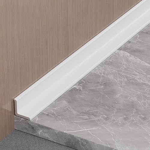 Aluminiumlegierung Wandabschlussleiste, 90 Cm * 3 Stück Eckleiste Randleiste Abdeckleiste Für Starre Winkel Ideal Für Wände, Decken Und Mehr(Porcelain white,20x20mm) von WJYWX