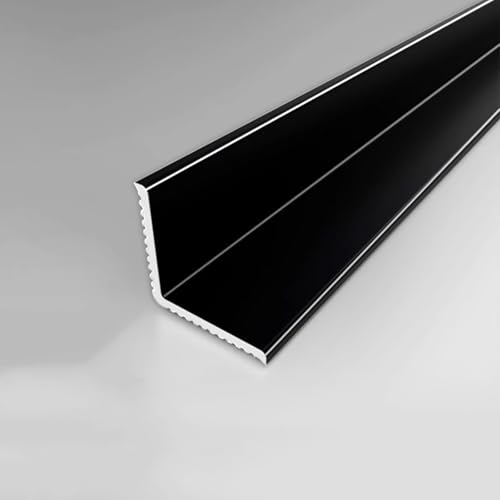 Aluminiumlegierung Wandabschlussleiste, Eckleisten-Kantenschutzleiste Für Innen- Und Außenecken 90 Cm * 3 Stück Dekorative Kantenschutzleiste(Matte Black,30x30mm) von WJYWX
