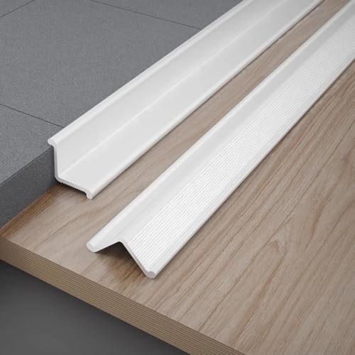 Aluminiumlegierung Wandabschlussleiste, Eckleisten-Kantenverkleidung Innen- Und Außenecken-Formteil Für Innen- Und Außenecken 90 Cm * 3 Stück(Porcelain white,20x20mm) von WJYWX