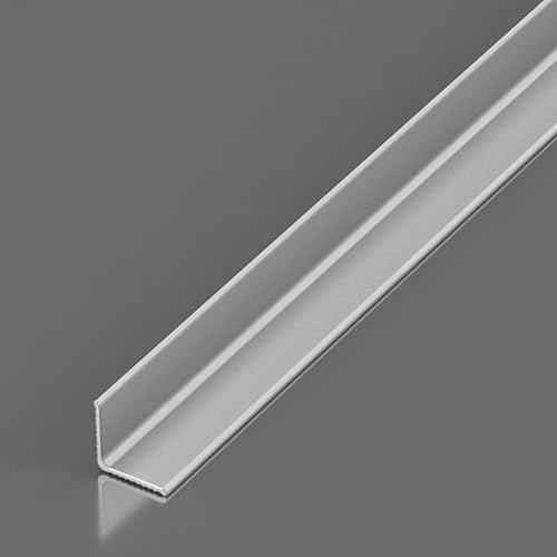 Aluminiumlegierung-Wandabschlussleiste, Für Wand- Und Deckenecken, 90 Cm * 3 Stück, Kantenleiste Für Innen- Und Außenecken, Für Nahtlose Verarbeitung(Matte silver,15x15mm) von WJYWX