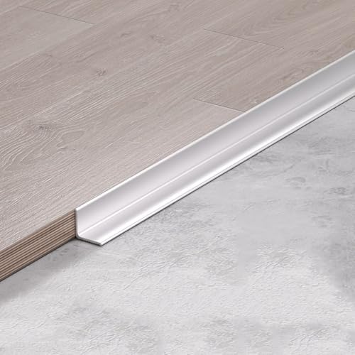 Eckleiste Aus Aluminiumlegierung, Dekorative Eckleiste 90 Cm X 3 Stück, Deckeneckleiste, Dreieckige Metallleiste, Ultraschmale Metallleiste(Matte silver,15x15mm) von WJYWX