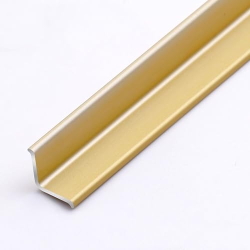 Eckleisten-Kantenschutzleiste, Wandabschlussleiste Aus Aluminiumlegierung Für Innen- Und Außenecken, 90 Cm * 3 Stück, Dekorative Kantenschutzleiste(Matte gold,30x30mm) von WJYWX