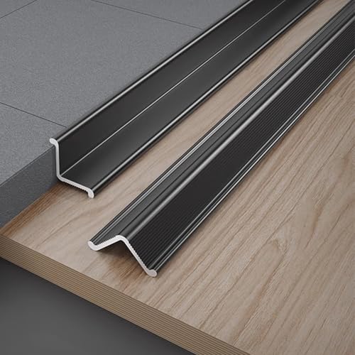 Selbstklebende Aluminium-Winkelstreifen, 3 Stück À 90 Cm, Wandabschlussstreifen Aus Aluminiumlegierung Für Innenecken An Decken, Robuste Wandeckenschutzprofile(Black,10x10mm) von WJYWX