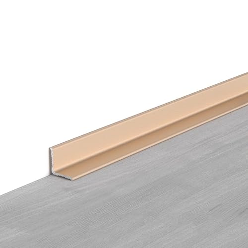 Selbstklebende Aluminium-Winkelstreifen, 90 Cm Eckleisten-Kantenstreifen, 3 Stück Ideal Für Wohnraumgestaltung Und Renovierungen(Gold,10x20mm) von WJYWX