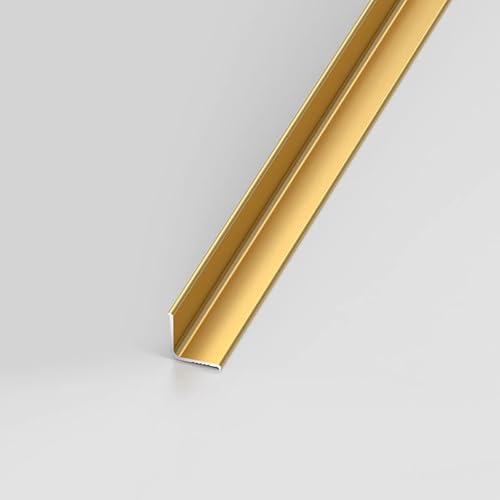 Starre Innen- Und Außeneckleisten, 90 Cm*3 Stück Wandabschlussleisten Aus Aluminiumlegierung Für Saubere, Nahtlose Ecken – Ideal Für Wände, Decken Und Mehr(Titanium gold,20x20mm) von WJYWX
