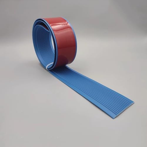 Treppenhaus Anti-Rutsch Streifen, 10m PVC Stufen Druck Streifen Anti-Rutsch Matte Selbstklebend Haushalt Stufe Ecke Schutz Einfassung Streifen Outdoor Wrapping Strip(Blue,6cmx10m) von WJYWX